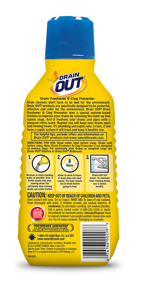 Drain Out Drain Freshener & Clog Preventer - 32 fl oz