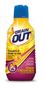 Drain OUT Drain Freshener & Clog Preventer Package Front; 16 fl oz; SKU DOF01B