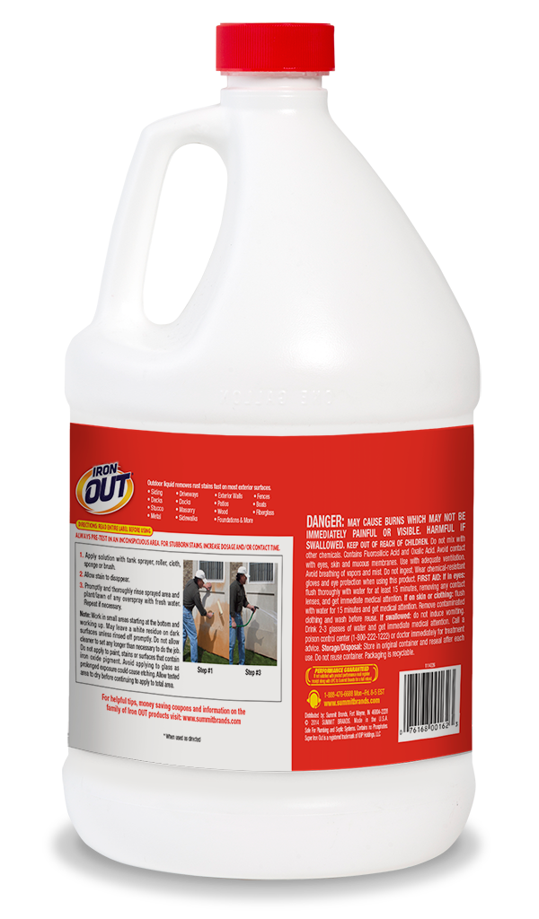 Iron Out Outdoor Rust Stain Remover, Vinyl Floor Stain Remover