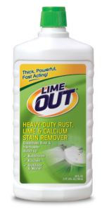 Lime OUT Heavy-Duty Rust Limescale & Calcium Stain Remover Package Front; SKU AO24B