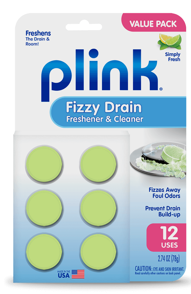 Plink® Fizzy Drain Freshener & Cleaner – Simply Fresh package