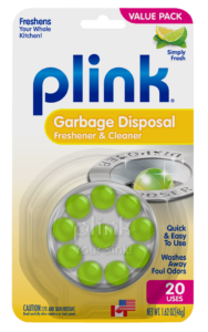 Plink Garbage Disposal Freshener & Cleaner Simply Fresh Package Front; 20 use; SKU PSF01B
