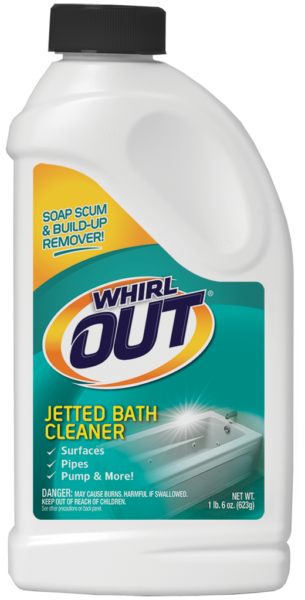 Whirl OUT Jetted Bath Cleaner for Spas & Whirlpools Package Front; SKU WO31B