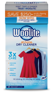 Woolite At-Home Dry Cleaner Fresh Scent Package Front; 14 cloth; SKU DCS14B