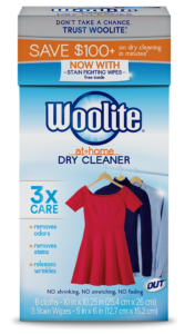Woolite At-Home Dry Cleaner Fresh Scent Package Front; 6 cloth; SKU DCS01B