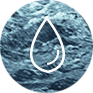 Reduced water usage icon
