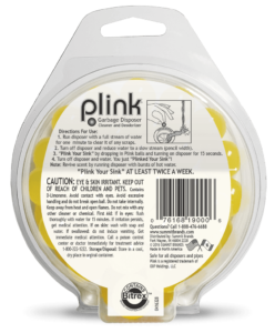 Plink garbage disposal freshener & cleaner Lemon scent 40 count value pack product package