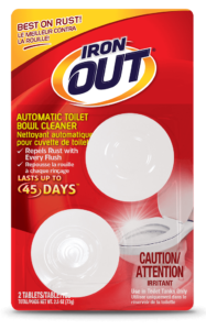 Iron OUT Automatic Toilet Bowl Cleaner 2-use SKU C-AT01C