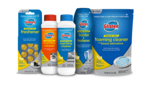 Glisten Appliance Cleaners & Boosters product packages